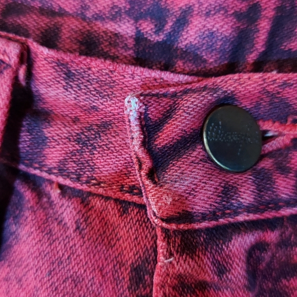 Wrangler Vintage Red Acid Wash Cotton High Rise Western Jeans - Picture 12 of 16